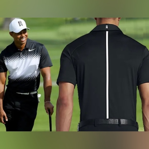 Nike size M Tiger Woods TW Mobility Majors Polo Shirt 833165-010  ⭐️⭐️⭐️… - Picture 9 of 16